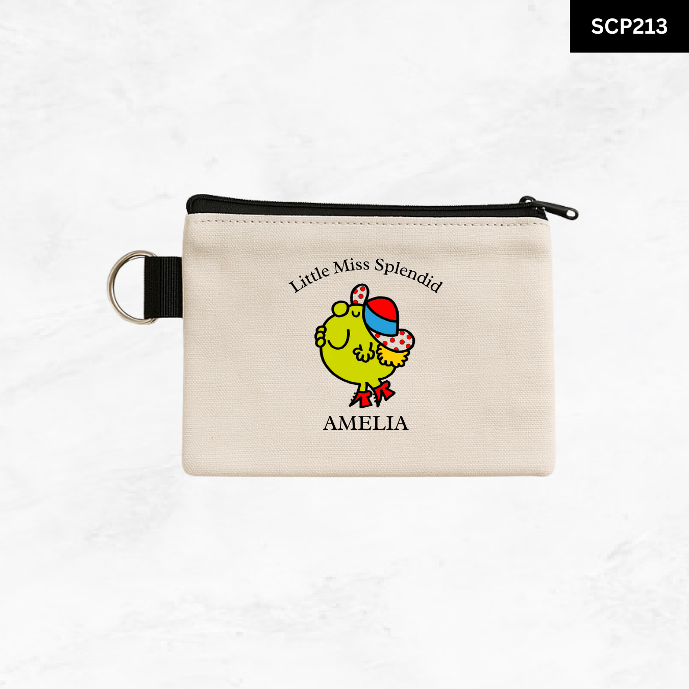 Custom Keyring Coin Purse - Litte Miss & Mr