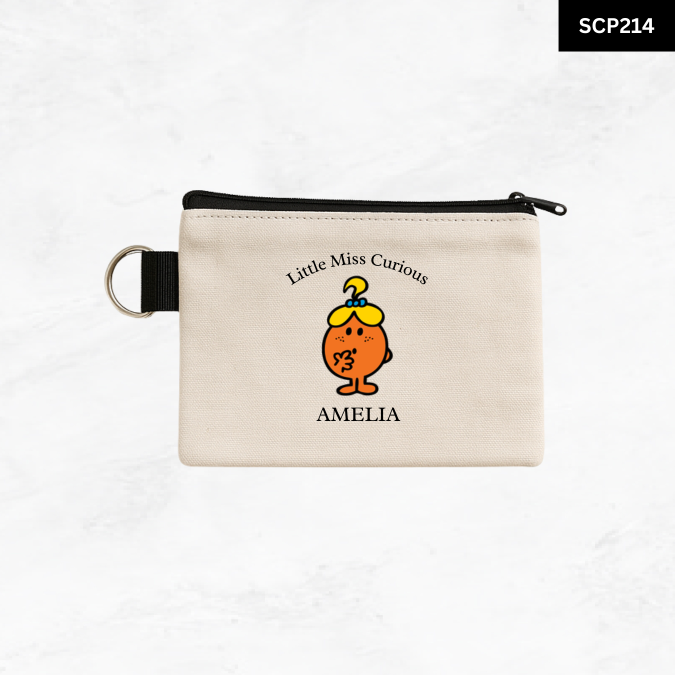 Custom Keyring Coin Purse - Litte Miss & Mr