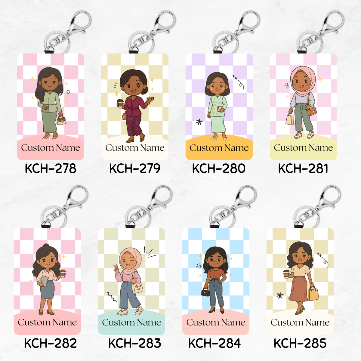 Hey Mate Chibi Keychain Card Holders