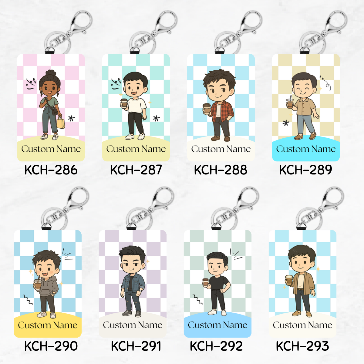 Hey Mate Chibi Keychain Card Holders