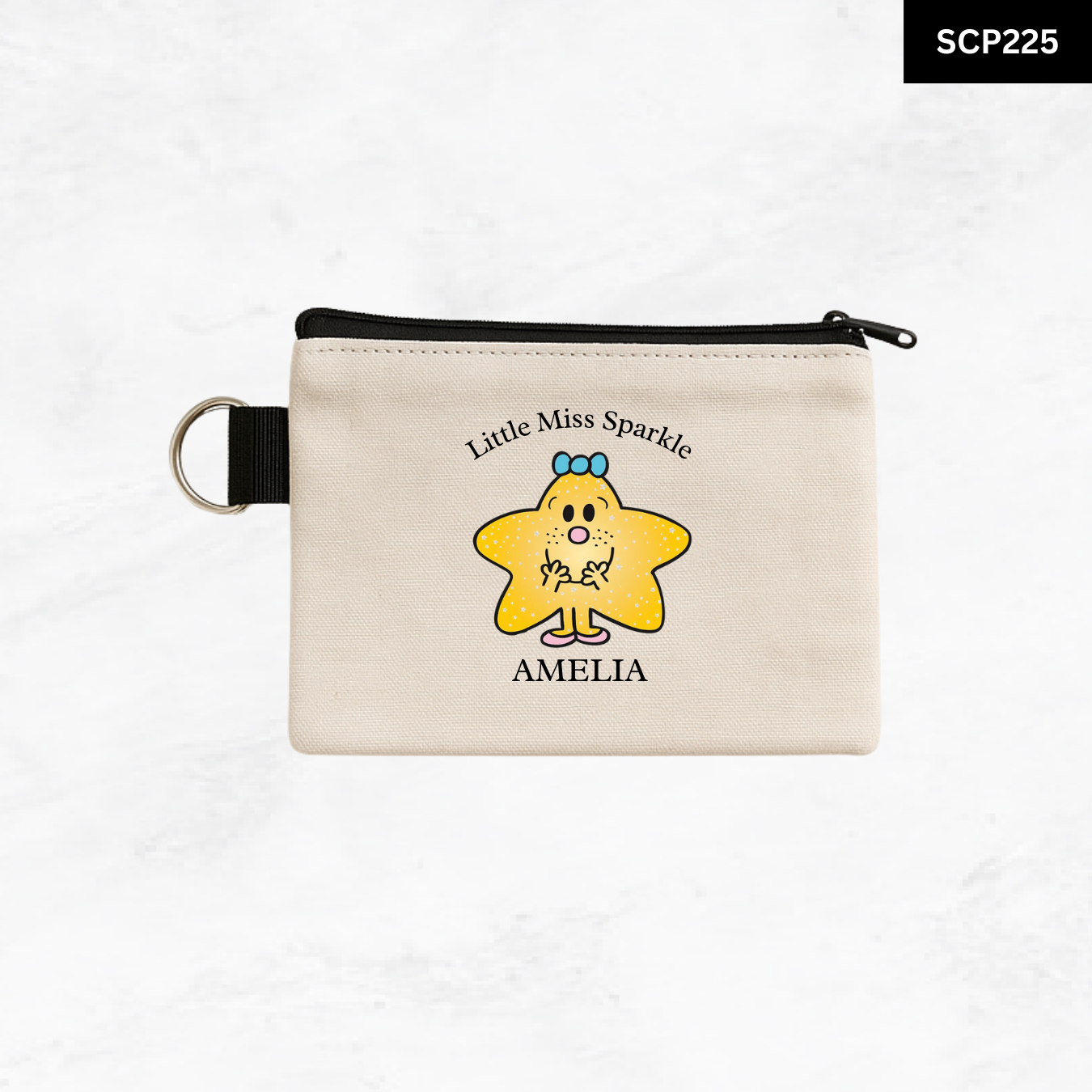 Custom Keyring Coin Purse - Litte Miss & Mr