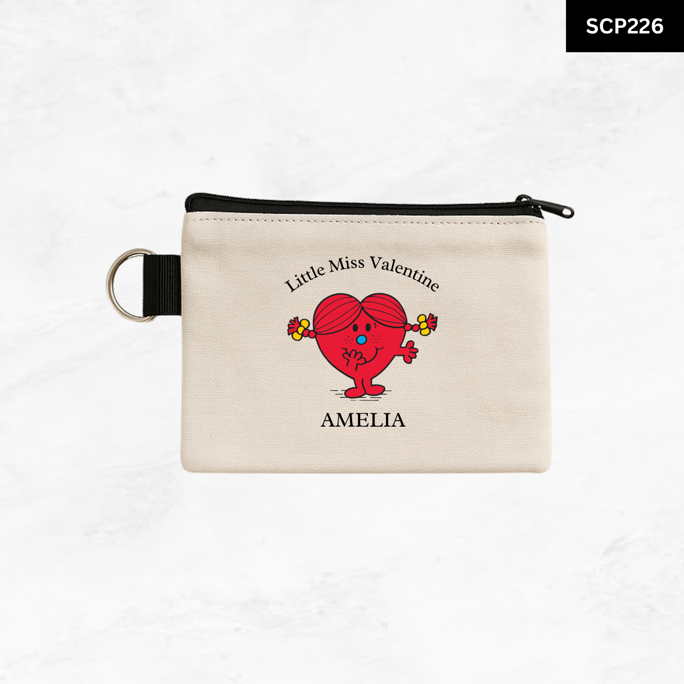 Custom Keyring Coin Purse - Litte Miss & Mr