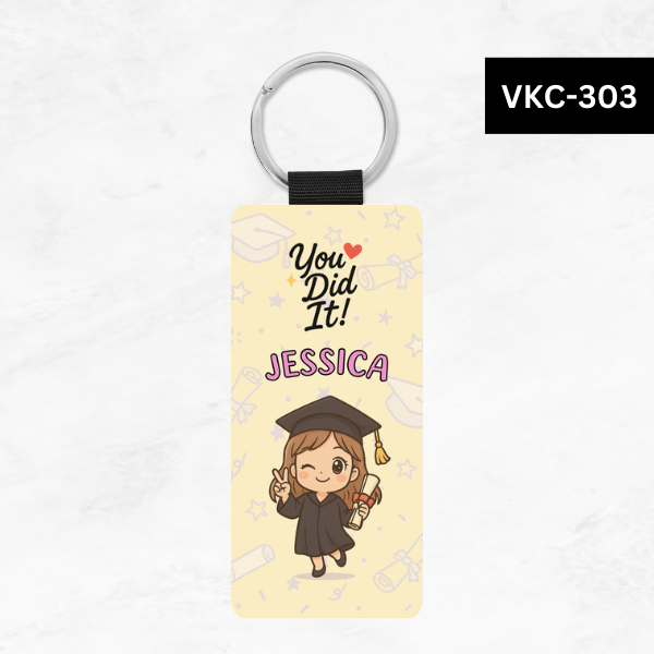 Graduation Chibi Key Tags