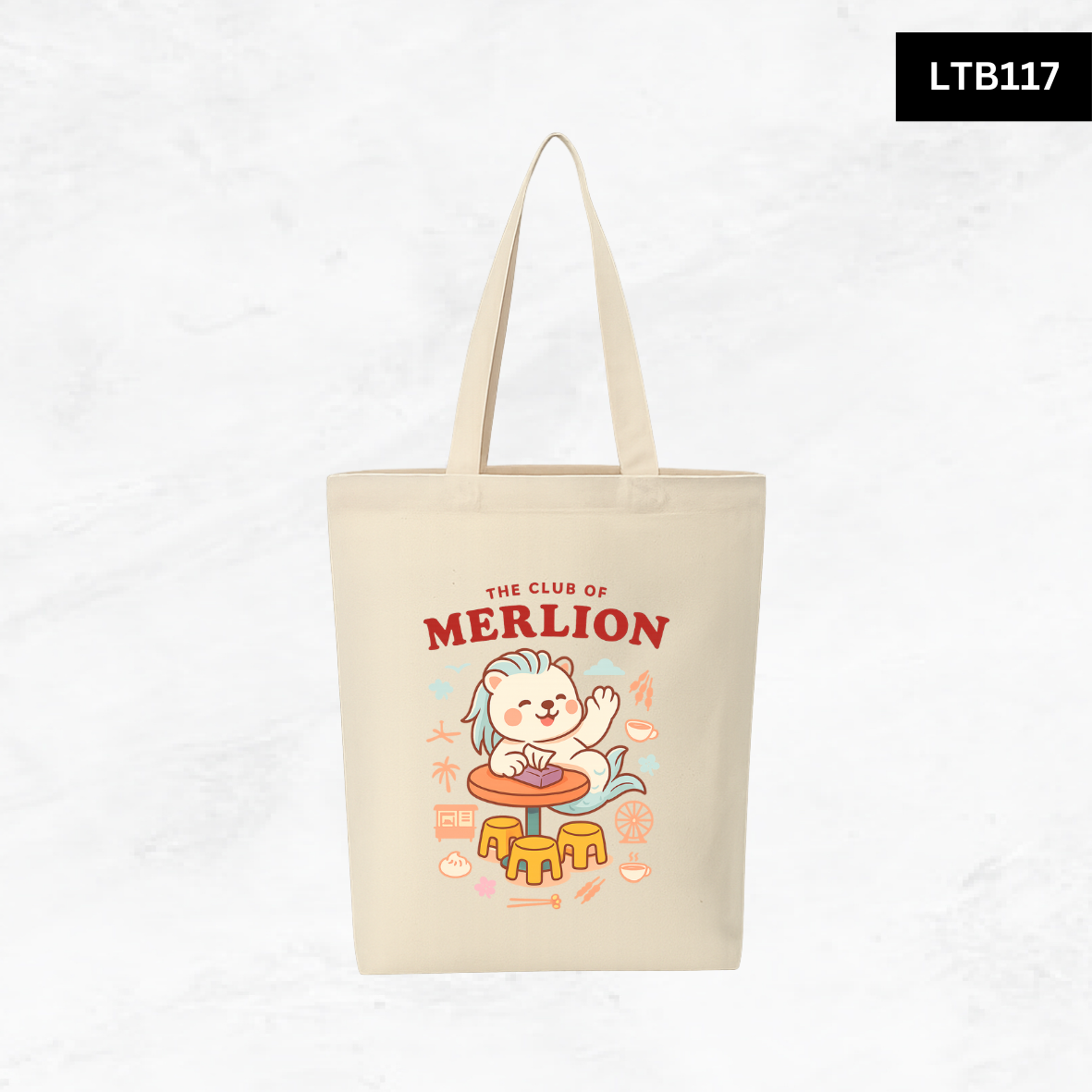 Canvas A4 Tote Bag - Club Merlion