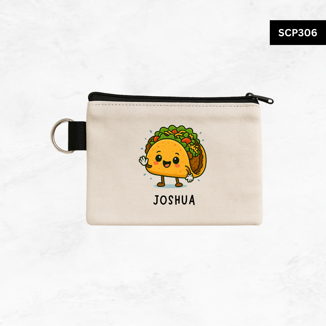 Custom Keyring Coin Purse - Foodie Series