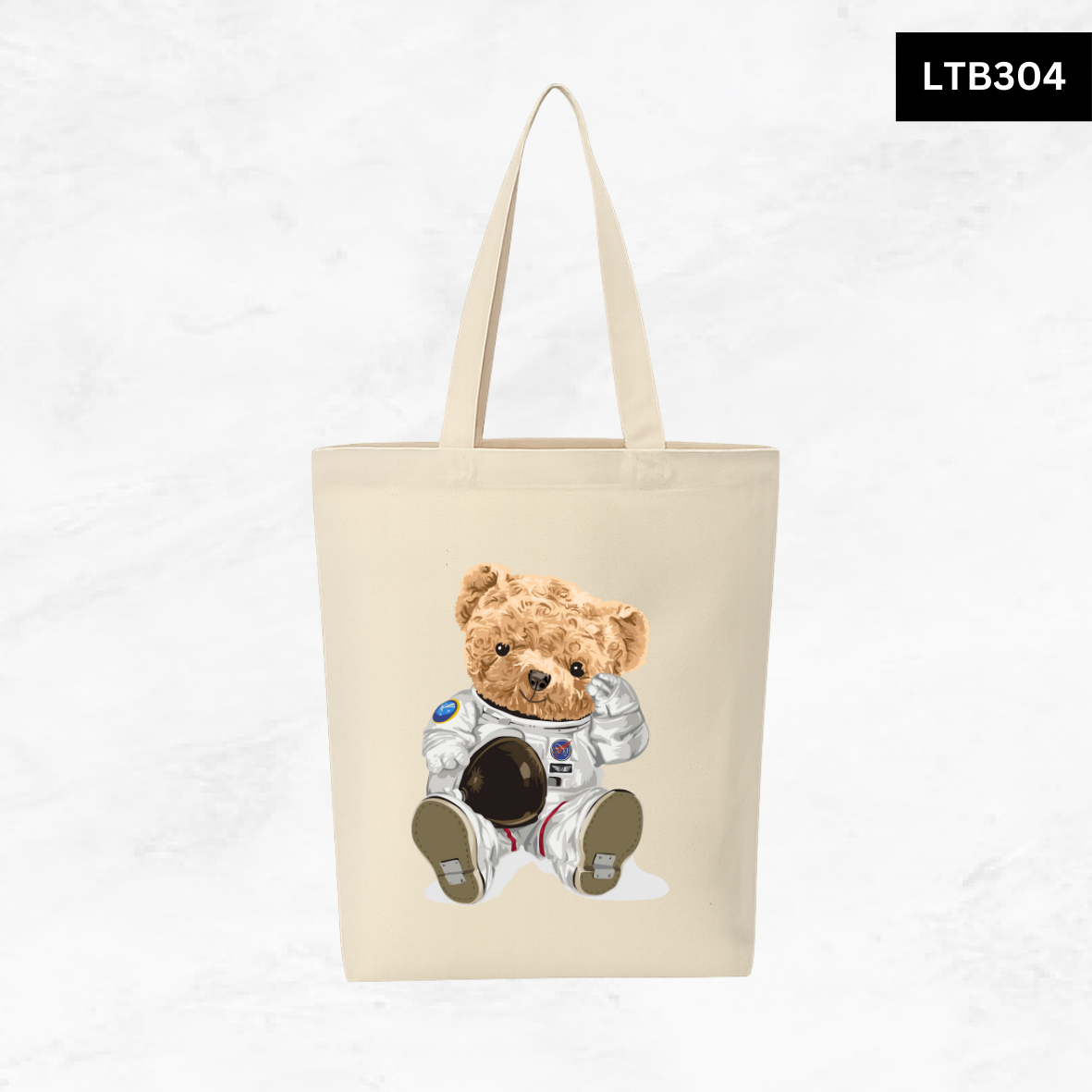 Canvas A4 Tote Bag - Bear Club