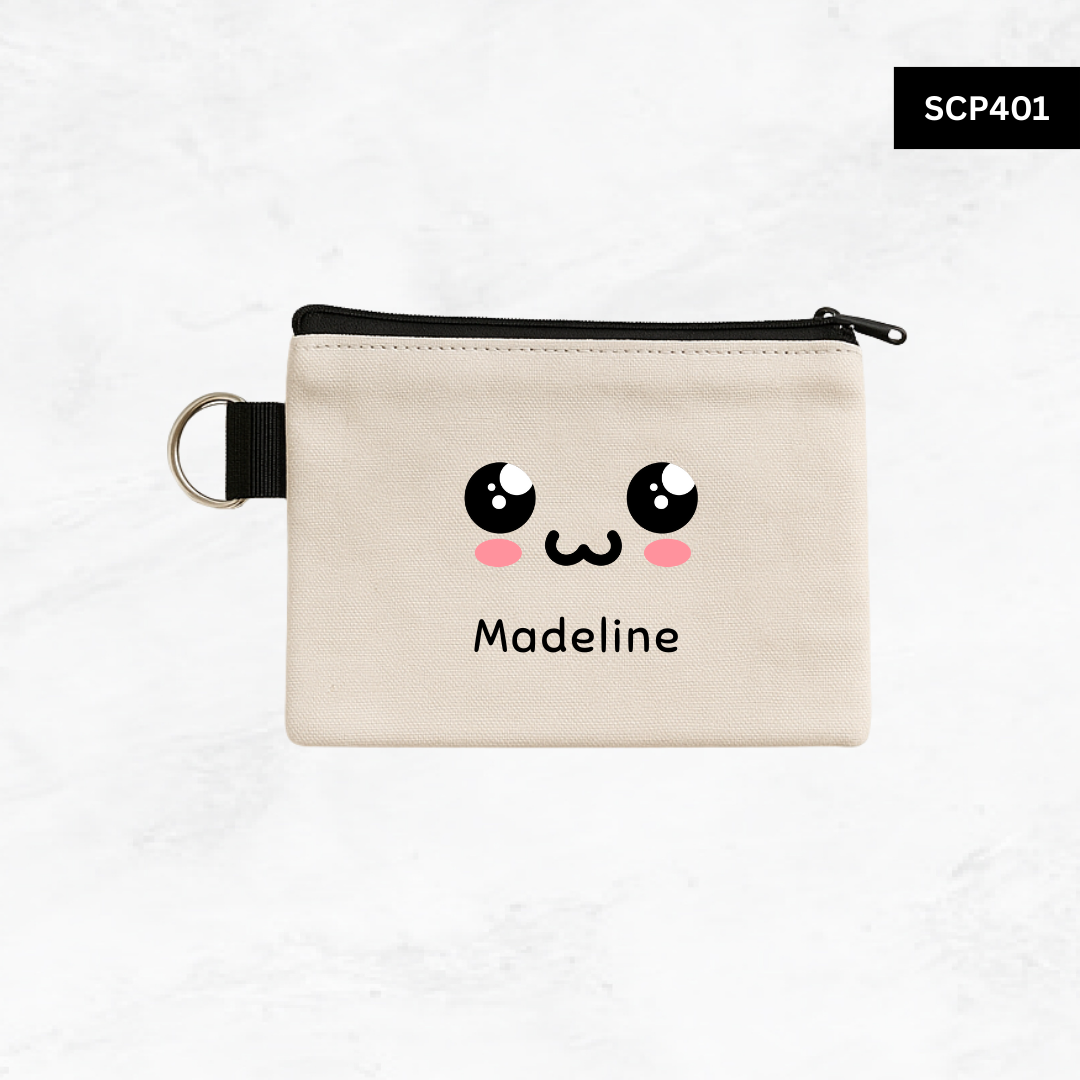 Custom Keyring Coin Purse - Emoji Faces