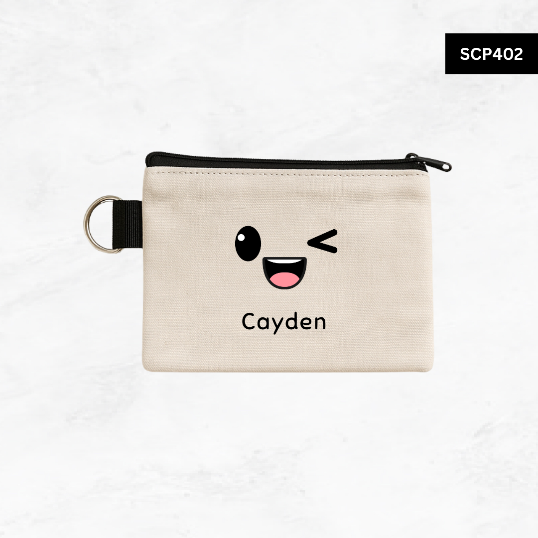 Custom Keyring Coin Purse - Emoji Faces