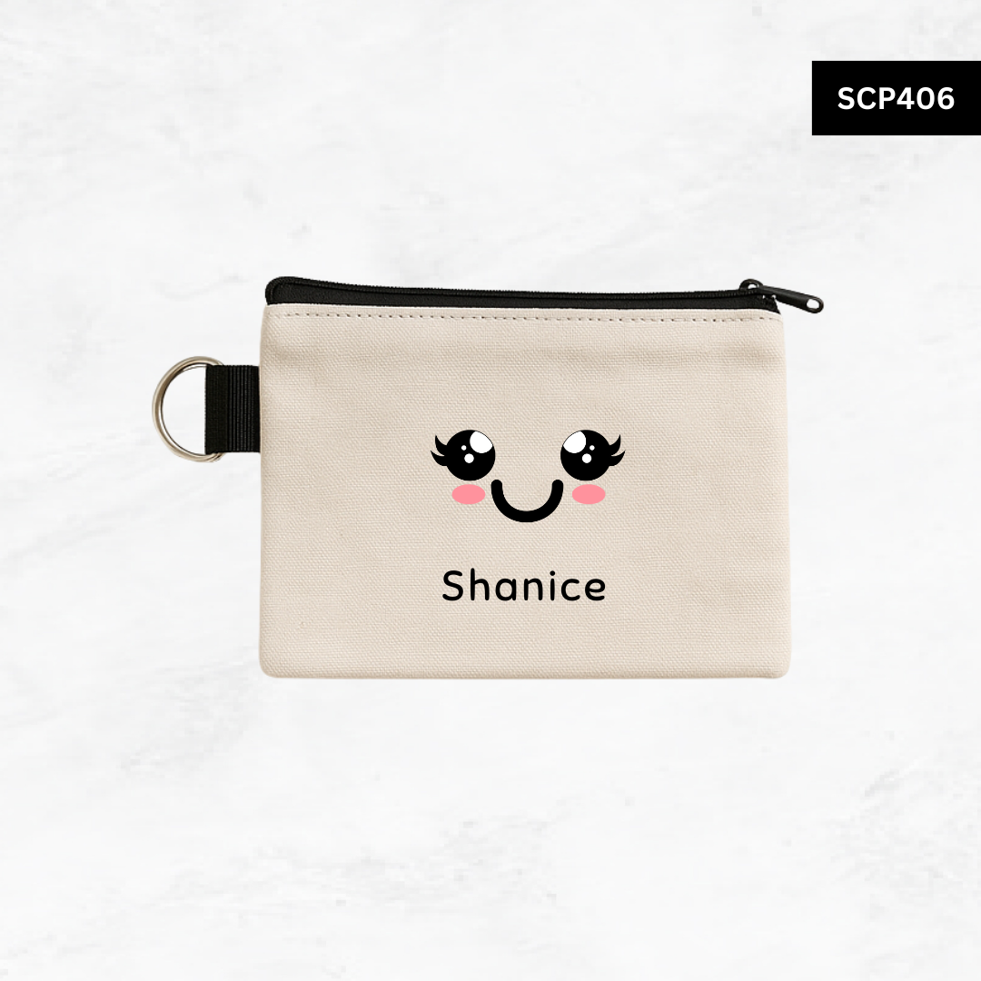 Custom Keyring Coin Purse - Emoji Faces
