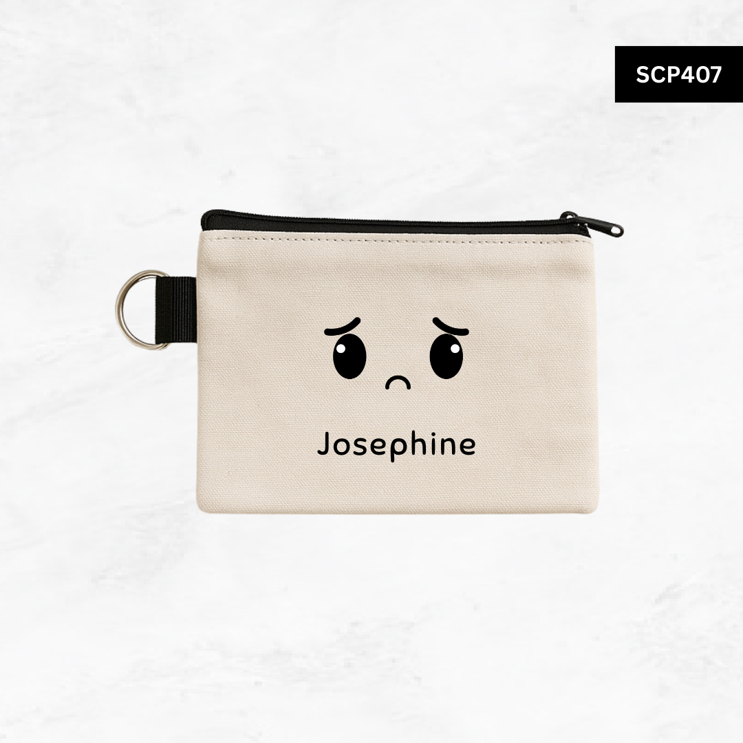 Custom Keyring Coin Purse - Emoji Faces