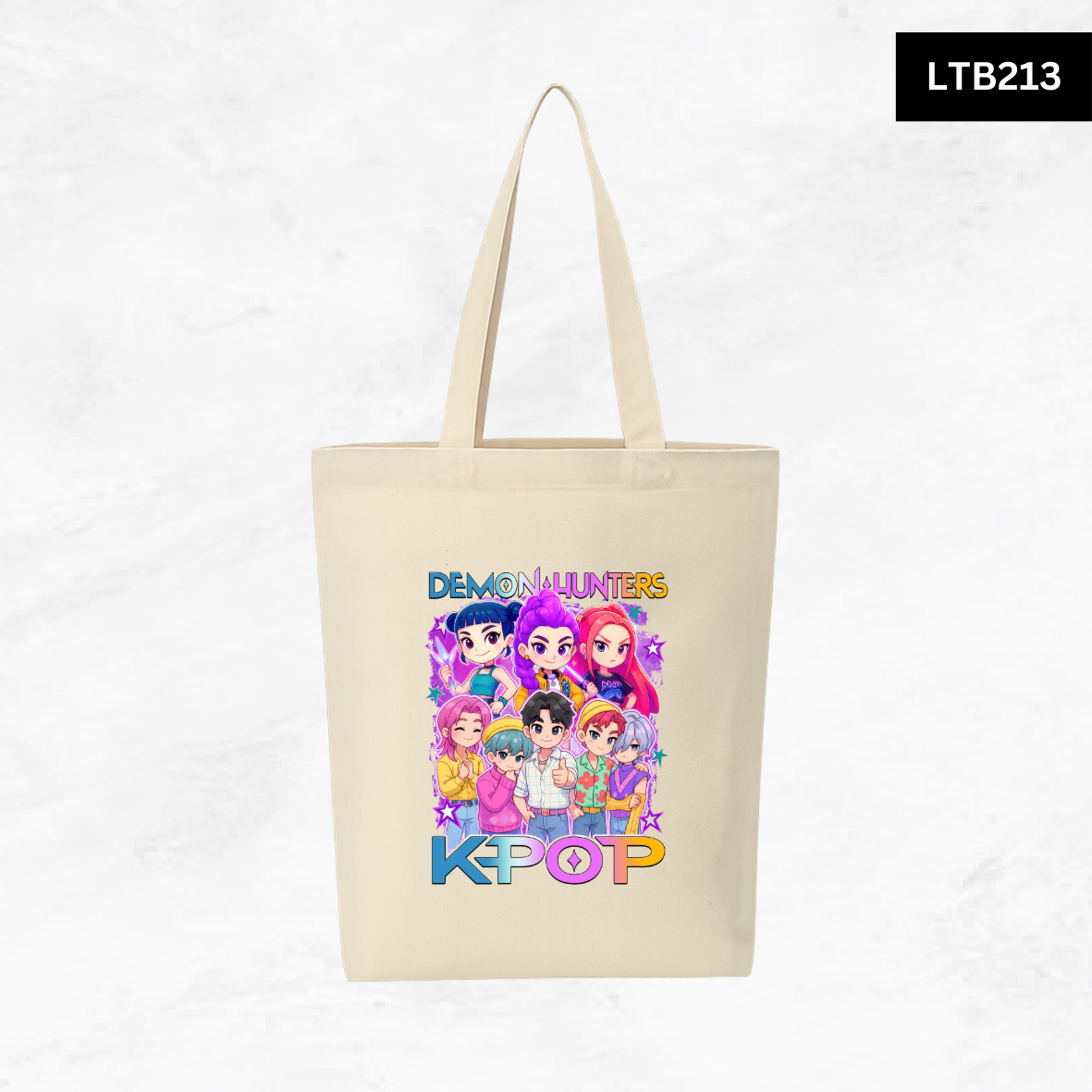 Canvas A4 Tote Bag - Demon Hunters