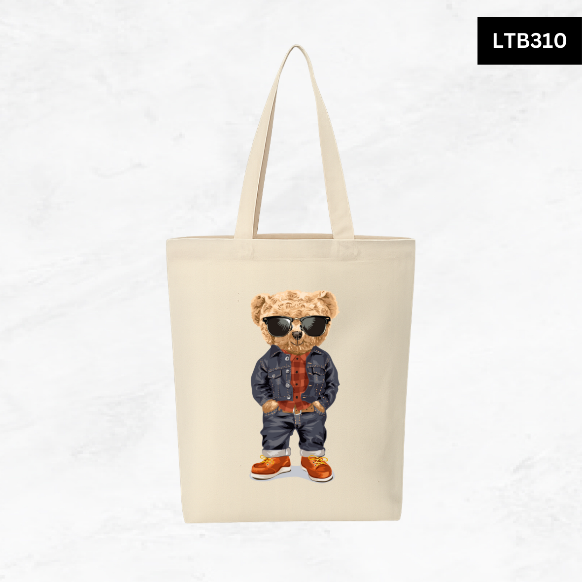 Canvas A4 Tote Bag - Bear Club