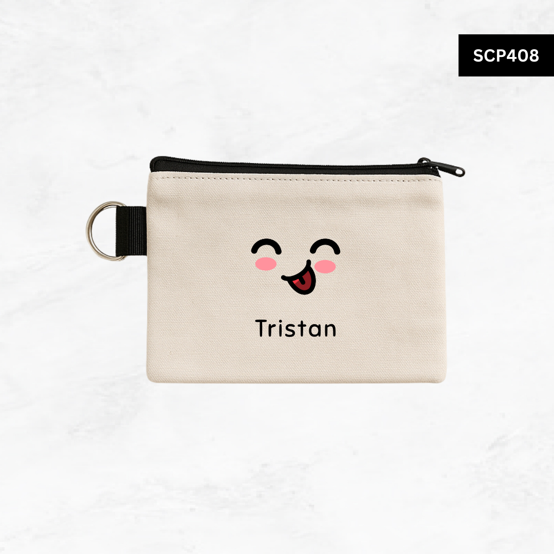Custom Keyring Coin Purse - Emoji Faces