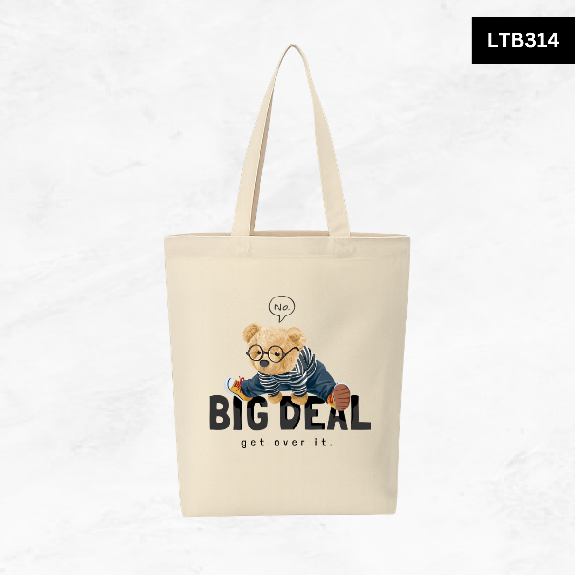 Canvas A4 Tote Bag - Bear Club