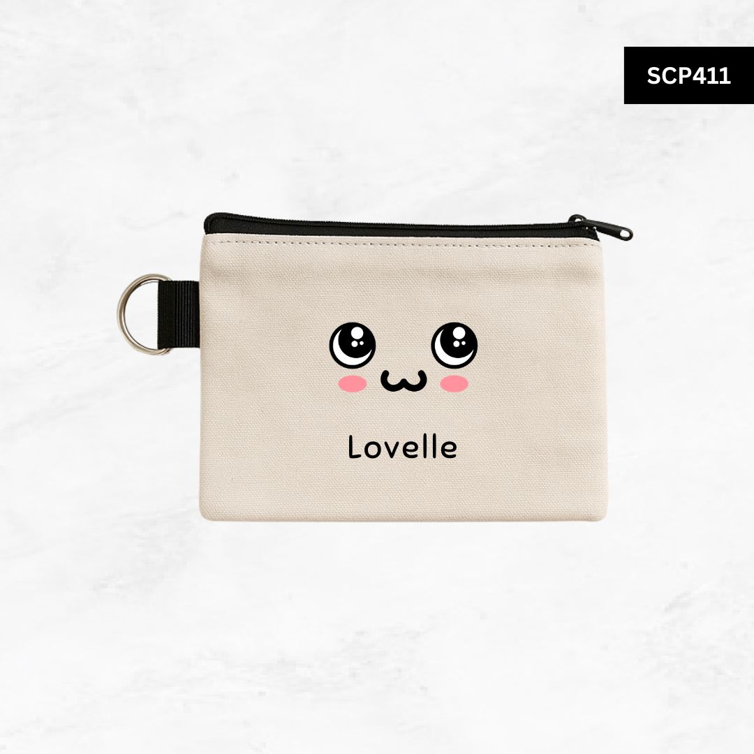Custom Keyring Coin Purse - Emoji Faces
