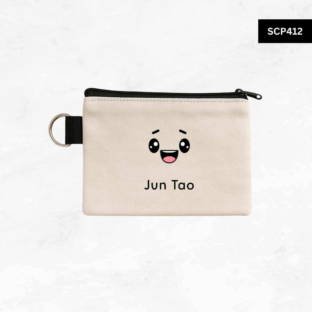 Custom Keyring Coin Purse - Emoji Faces