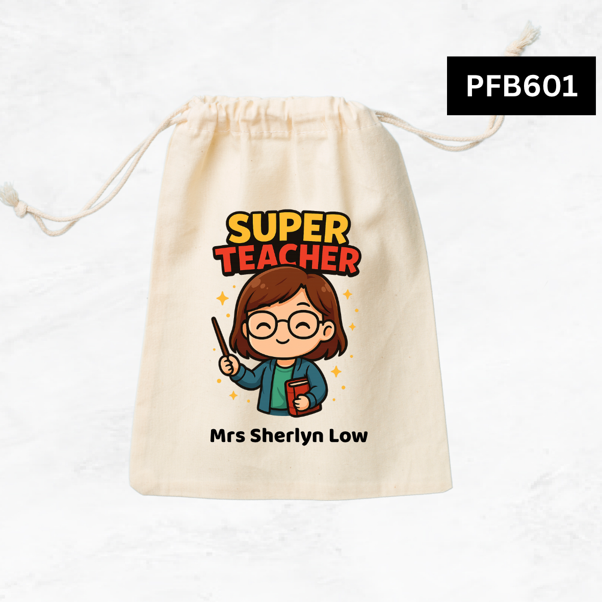 Super Teacher Custom Favor Bags