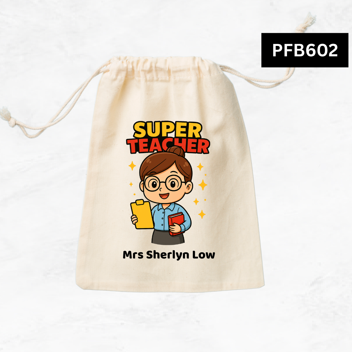 Super Teacher Custom Favor Bags