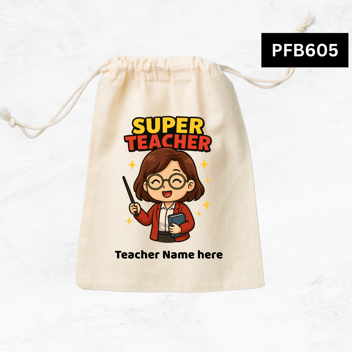 Super Teacher Custom Favor Bags