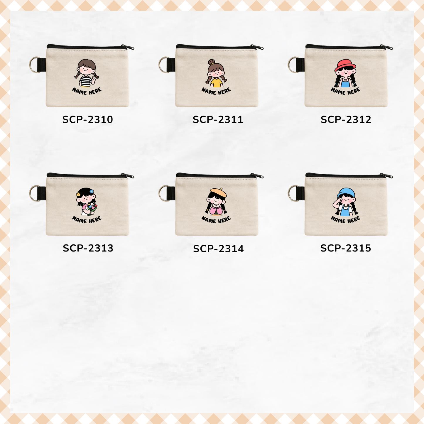 Chibi Crew - Keyring Coin Purse