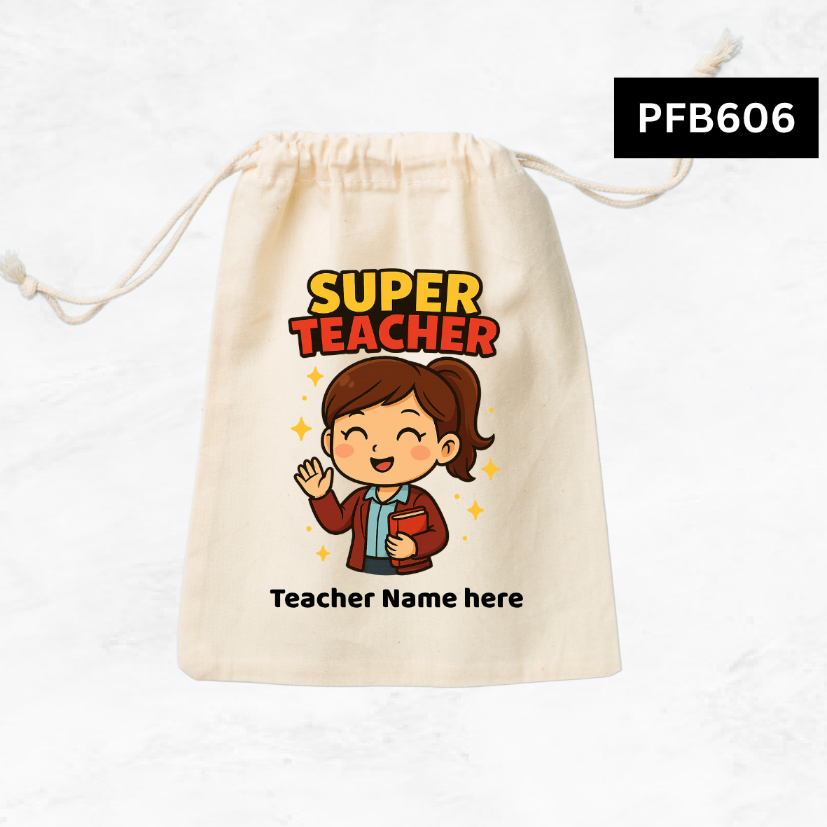 Super Teacher Custom Favor Bags