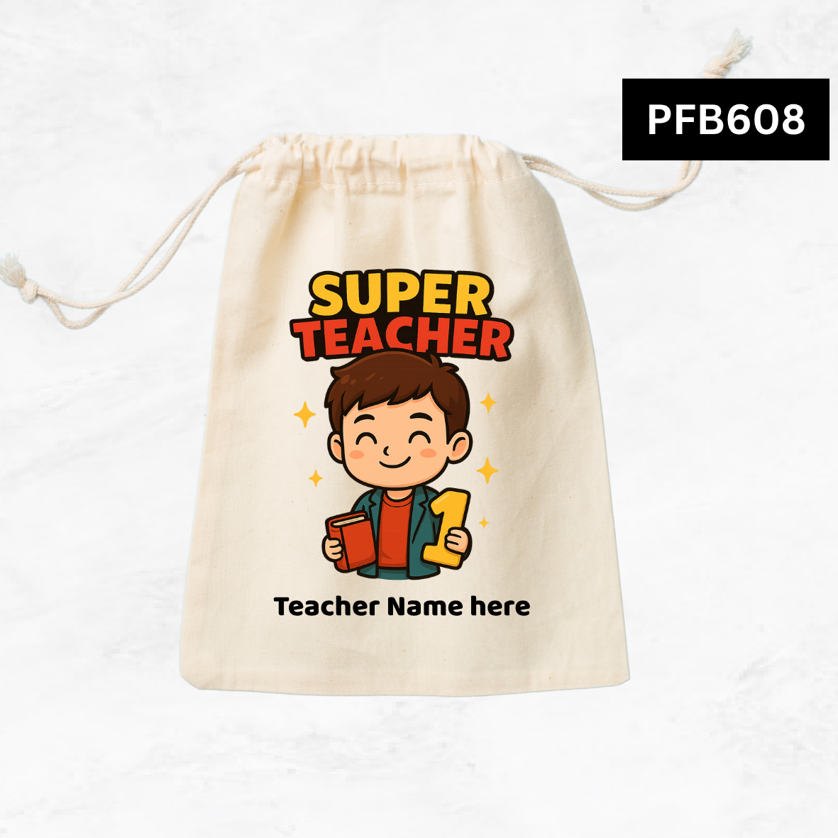 Super Teacher Custom Favor Bags