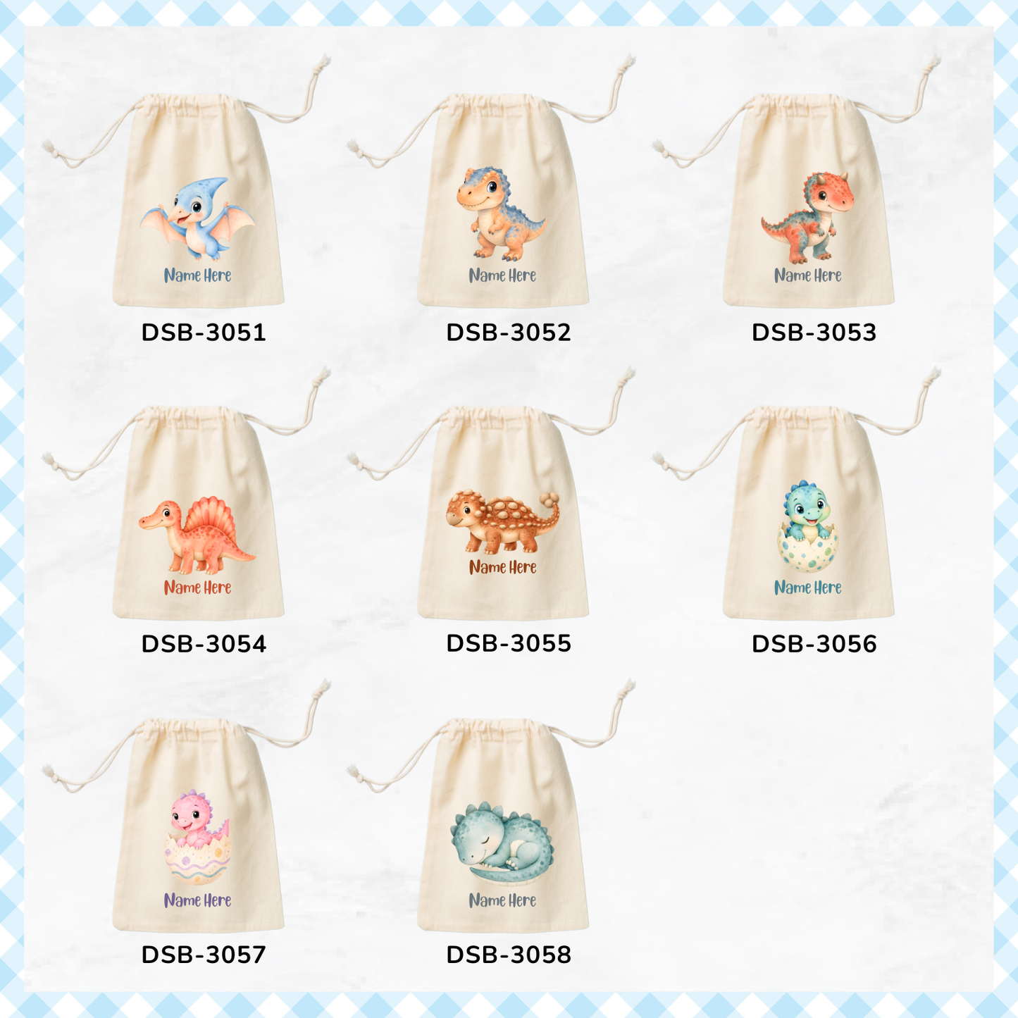 Jurassic Dino Pals Favor Bags