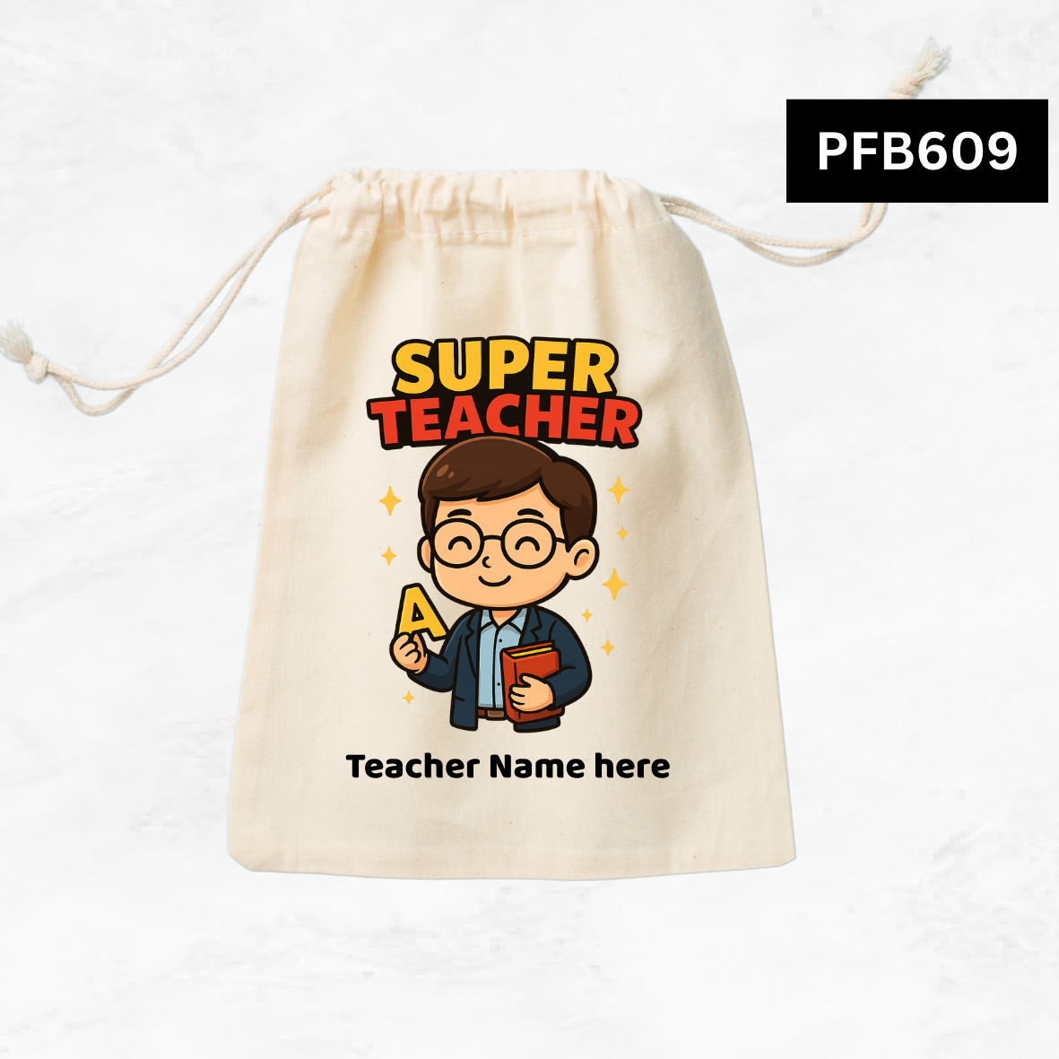 Super Teacher Custom Favor Bags