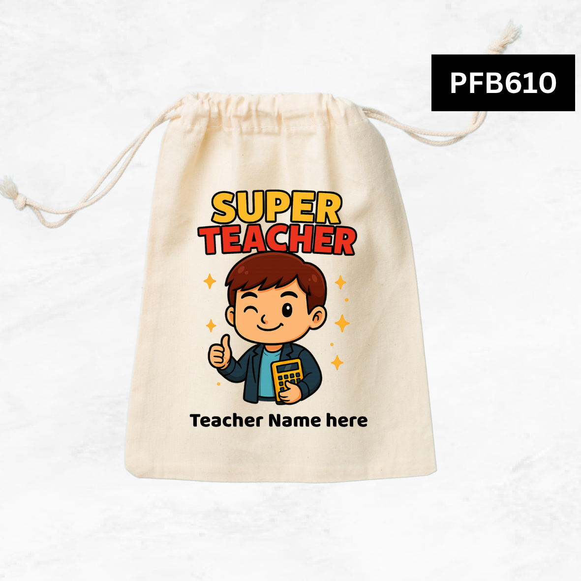Super Teacher Custom Favor Bags