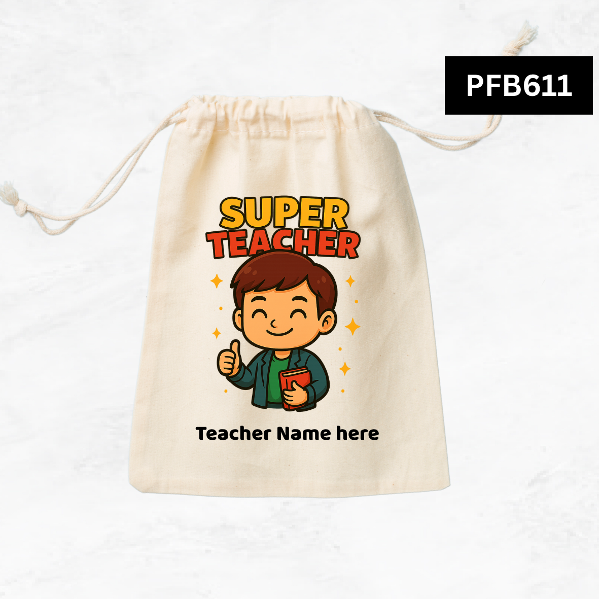 Super Teacher Custom Favor Bags