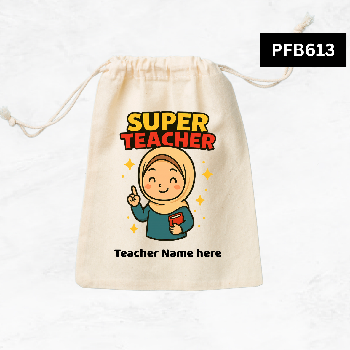 Super Teacher Custom Favor Bags