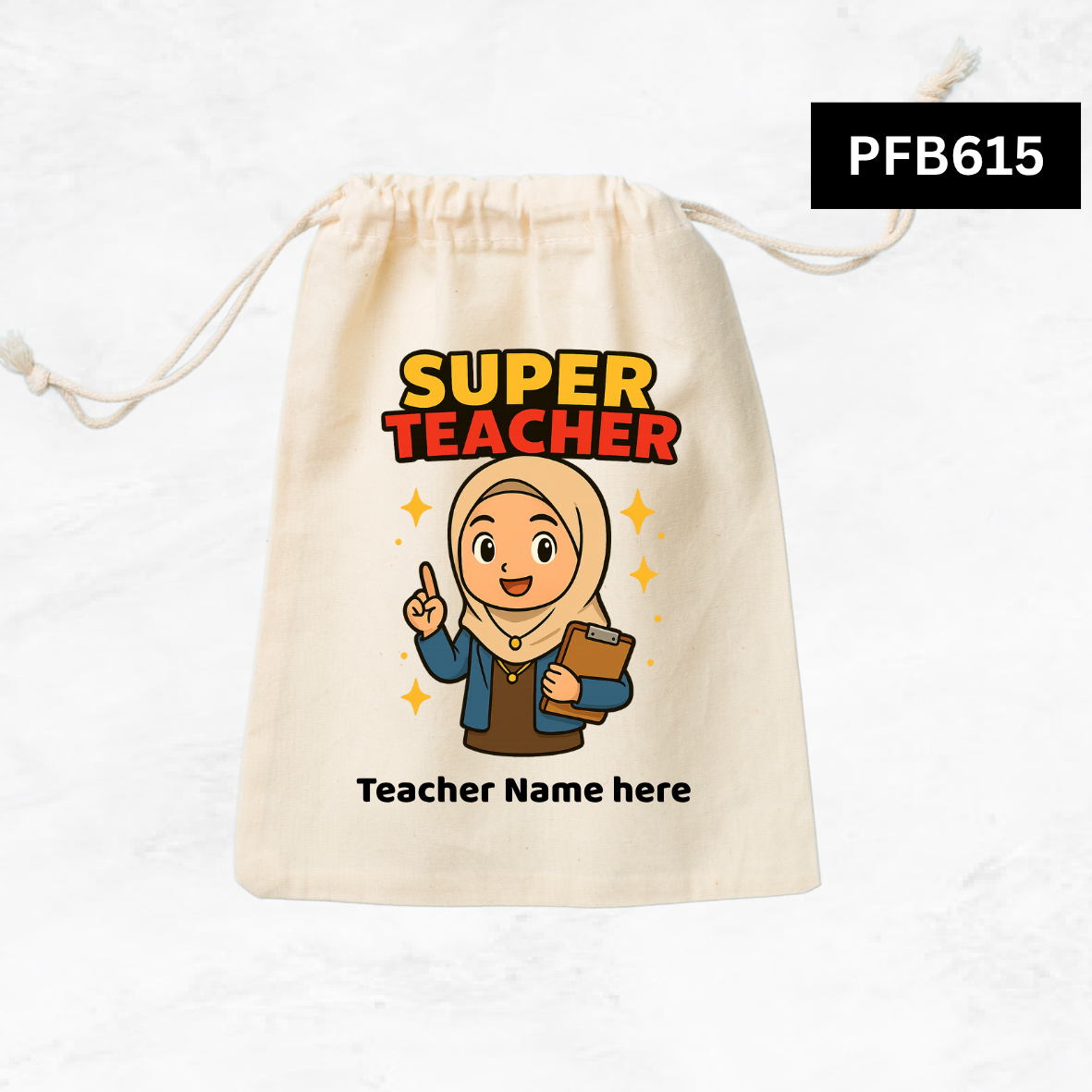 Super Teacher Custom Favor Bags