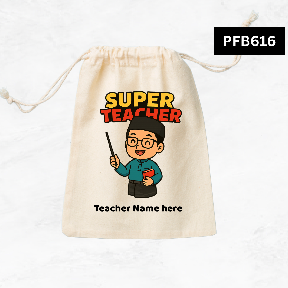 Super Teacher Custom Favor Bags