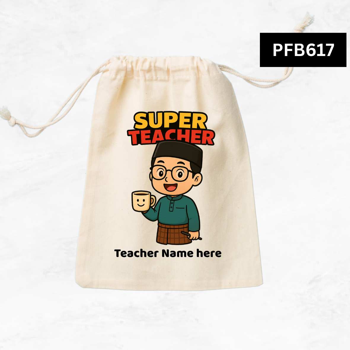 Super Teacher Custom Favor Bags