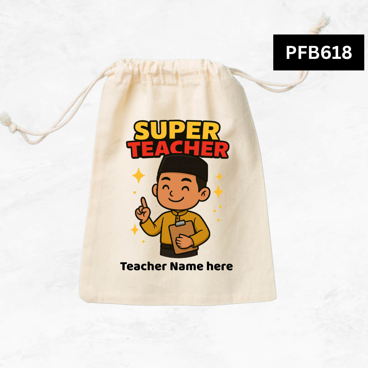 Super Teacher Custom Favor Bags