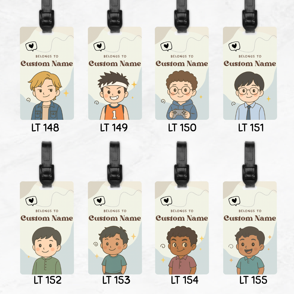 Chibi Luggage Tags