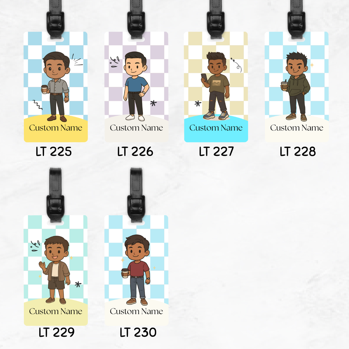 Hey Mate Chibi Luggage Tags