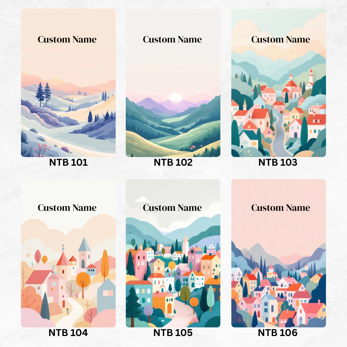 Scenic Custom Notebook