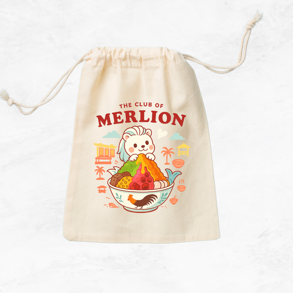 The Club of Merlion Drawstring