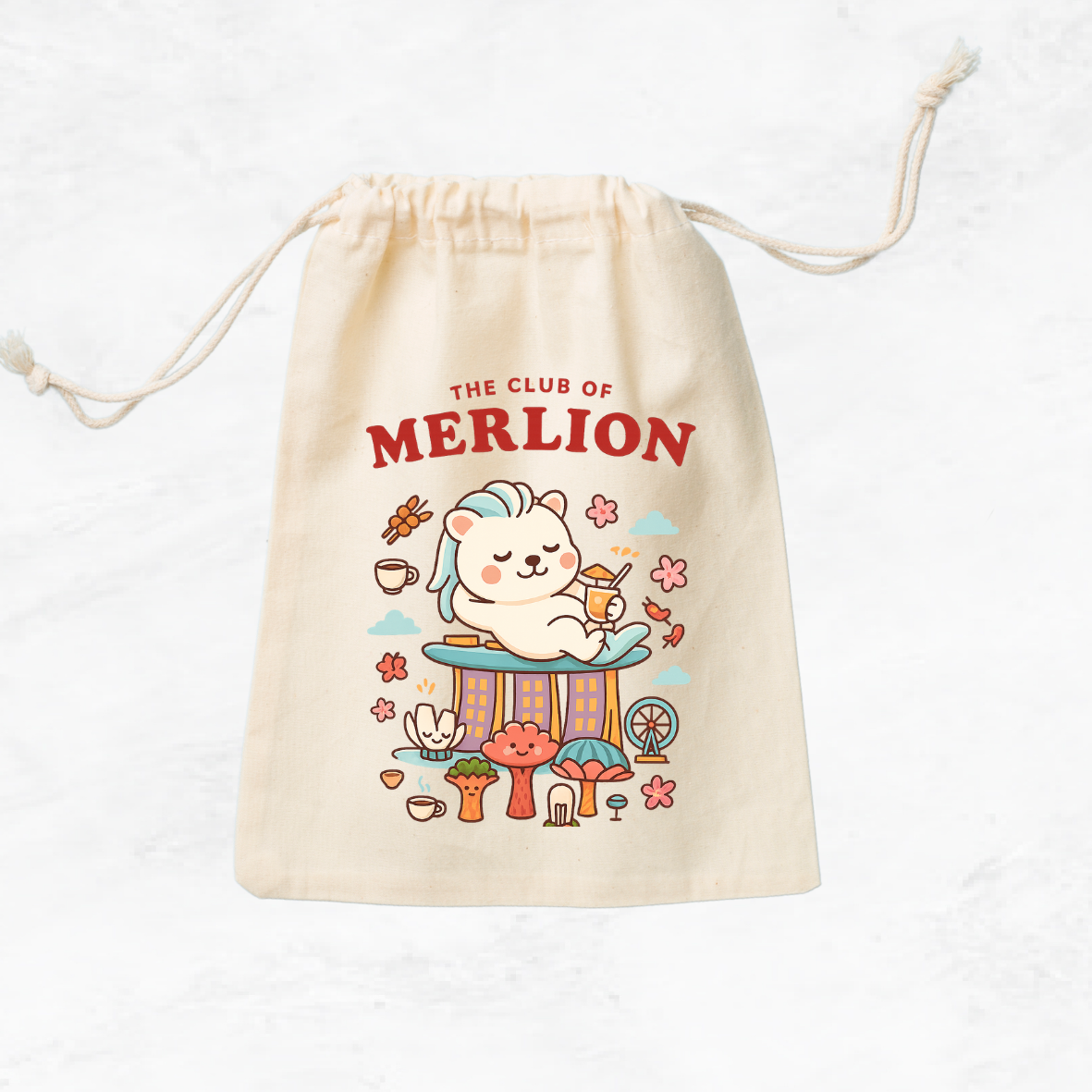 The Club of Merlion Drawstring