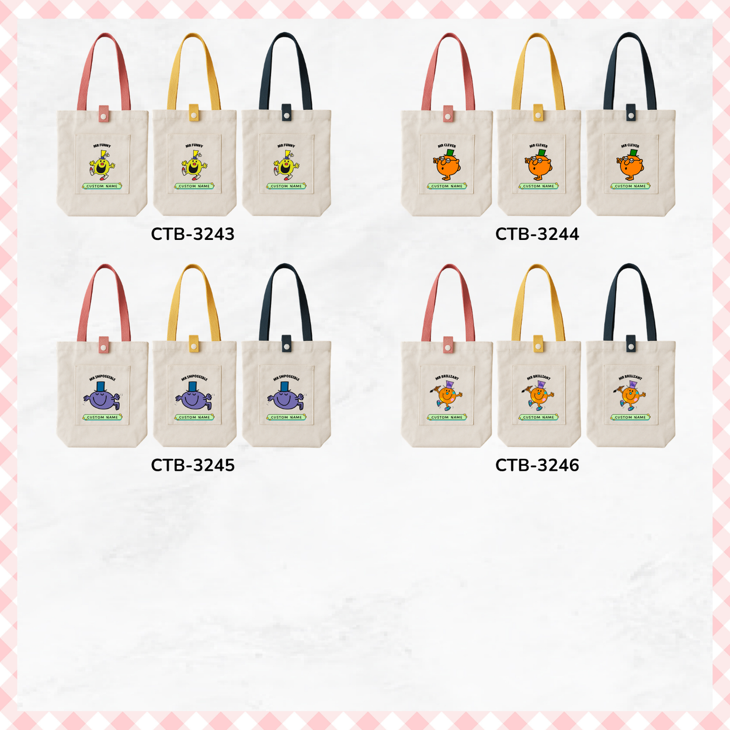 Little Miss/ Mr Men Custom Tote