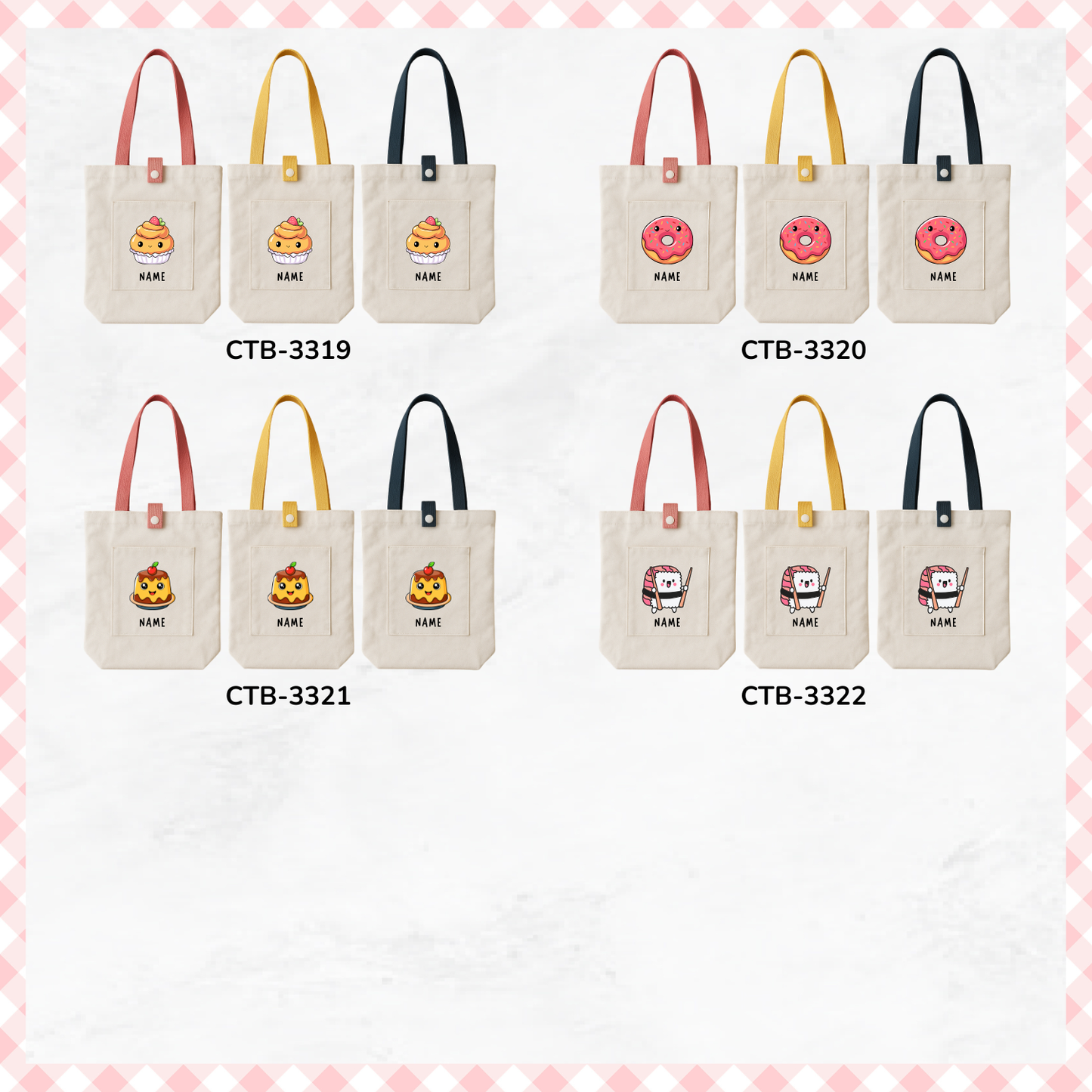 Cute Foodie Custom Tote
