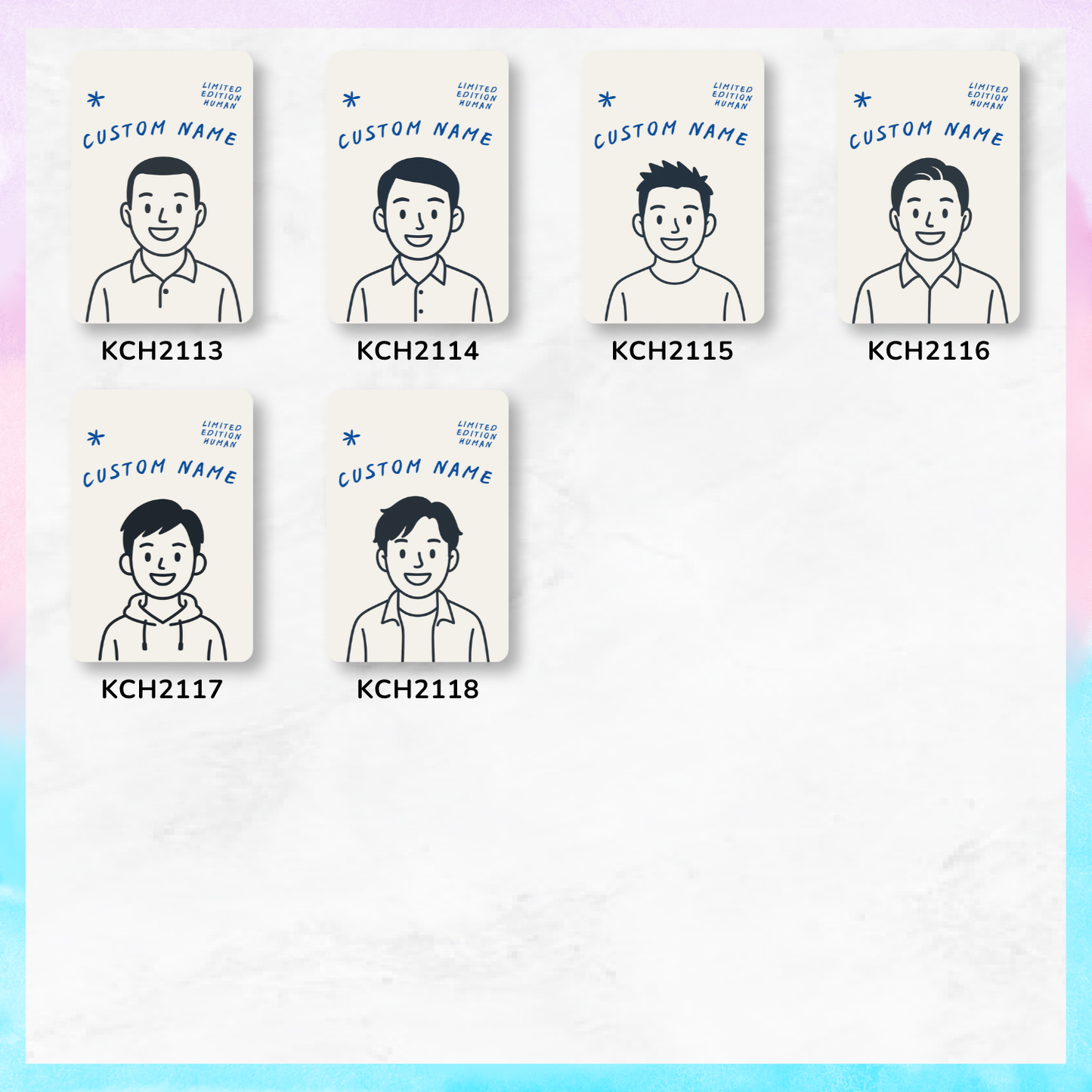 Limited Edition Human Keychain Card Holders