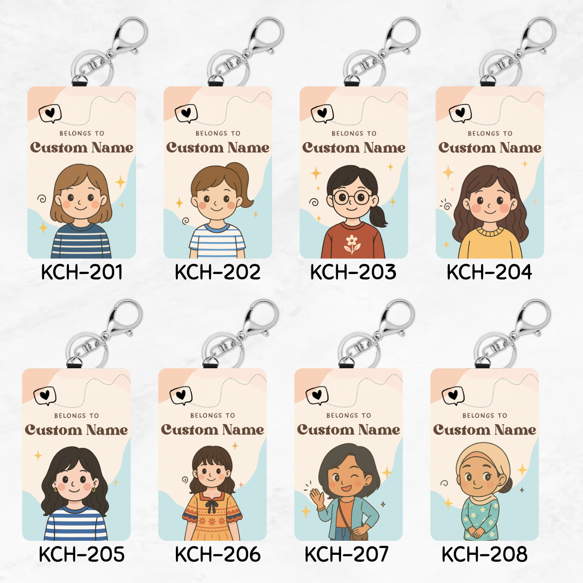 Chibi Keychain Card Holders