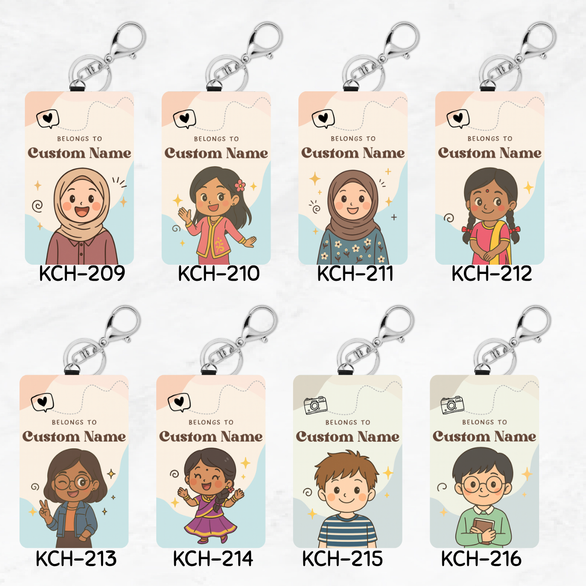 Chibi Keychain Card Holders