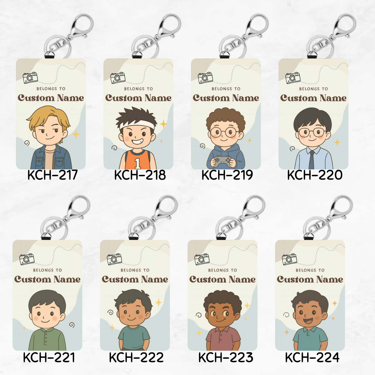 Chibi Keychain Card Holders