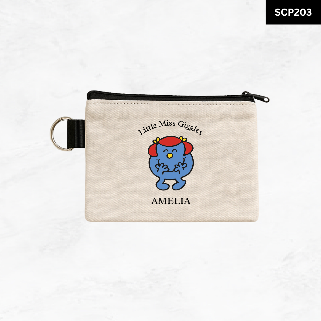 Custom Keyring Coin Purse - Litte Miss & Mr