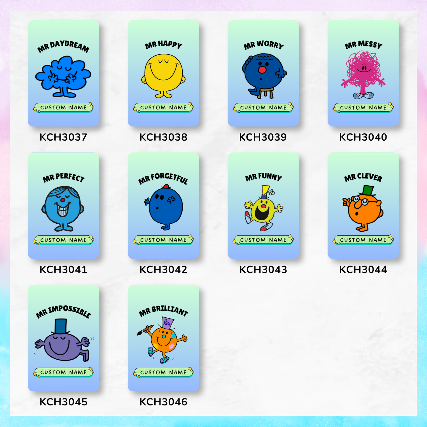 Little Miss/Mr Keychain Card Holders