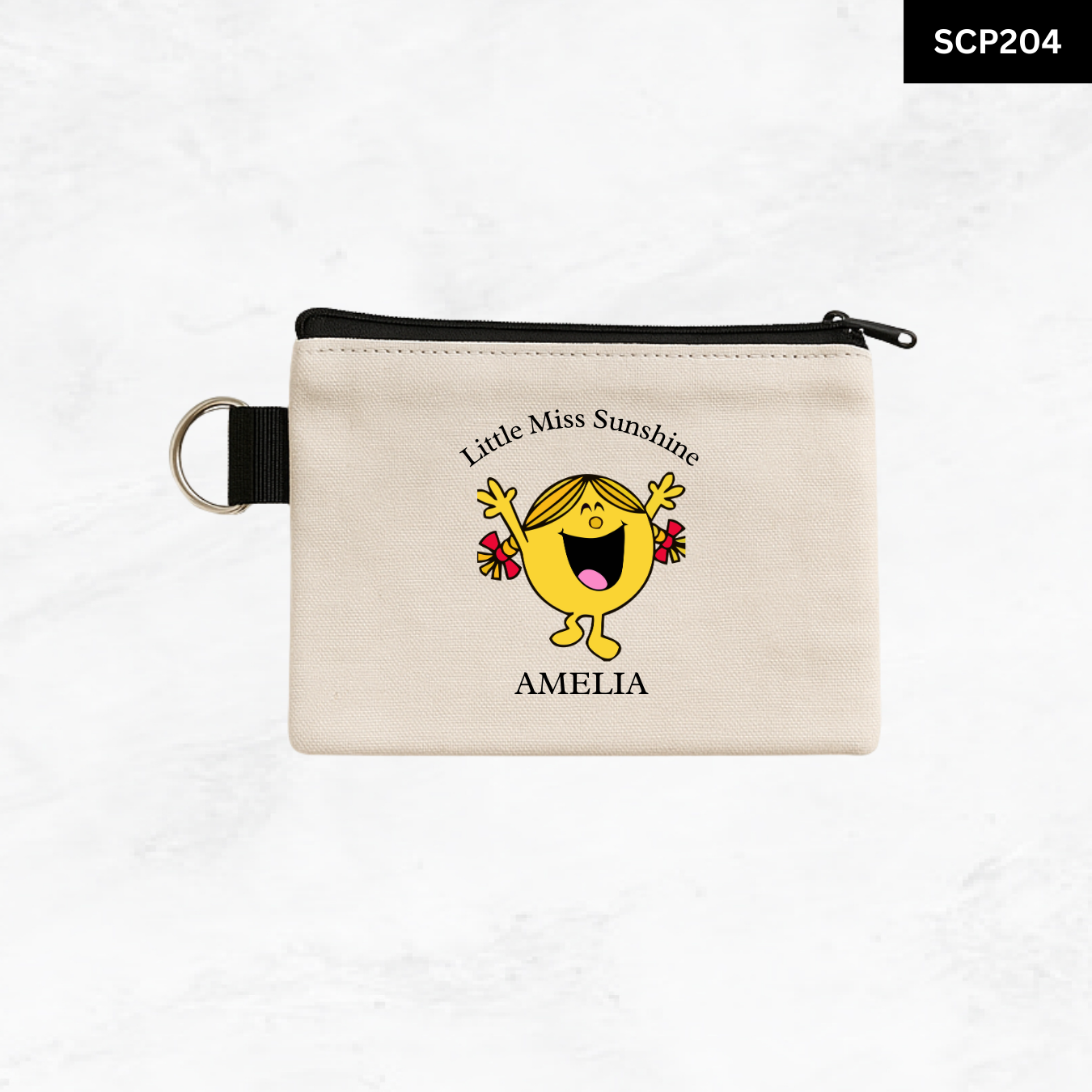 Custom Keyring Coin Purse - Litte Miss & Mr