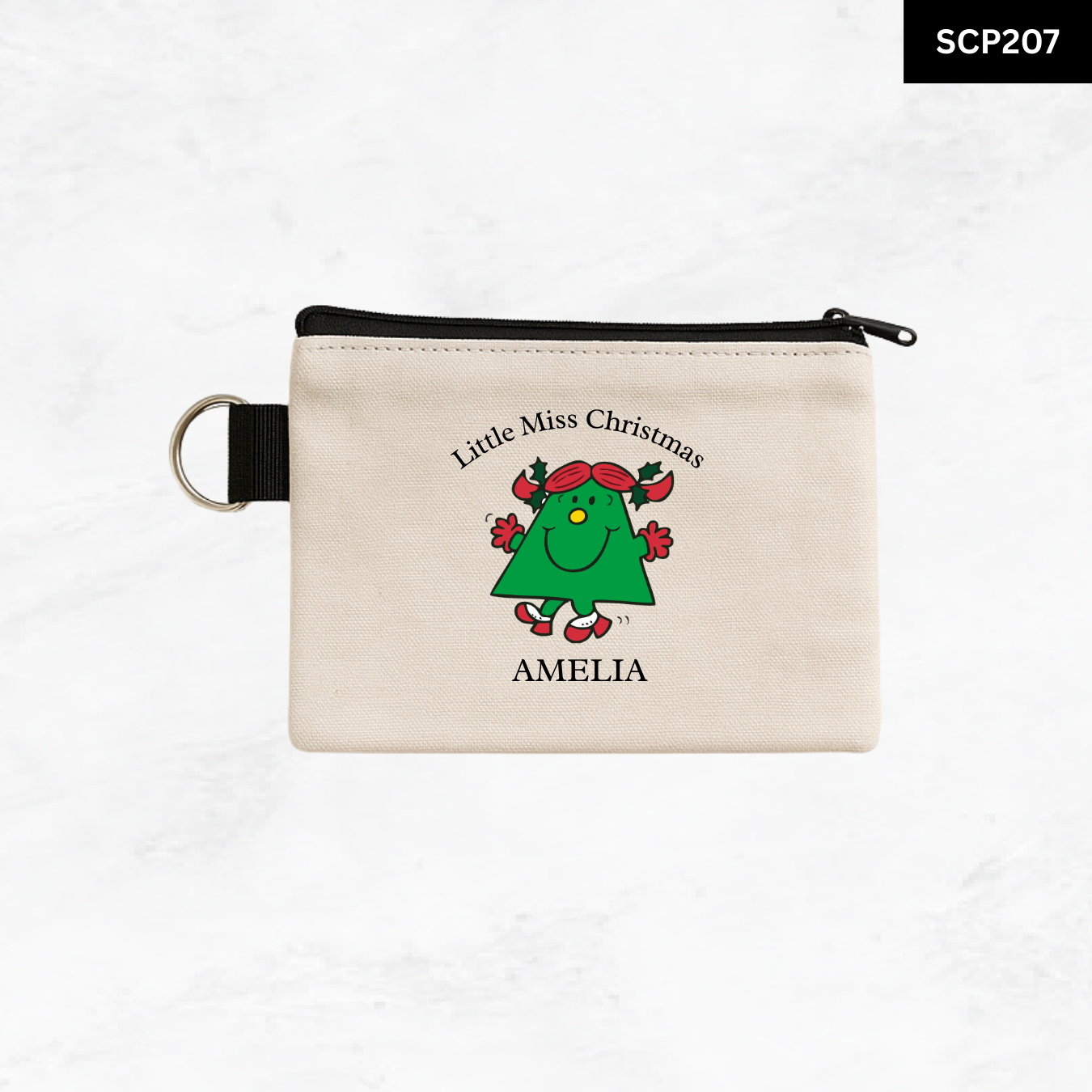 Custom Keyring Coin Purse - Litte Miss & Mr